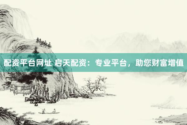 配资平台网址 启天配资：专业平台，助您财富增值
